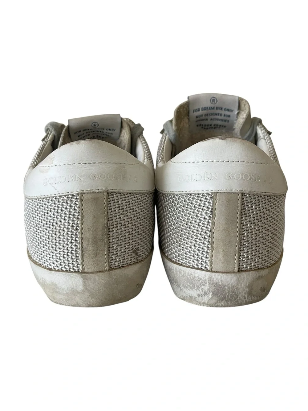 Golden Goose White Leather Super Star Lace Up Sneakers Size 38 - Picture 3 of 7